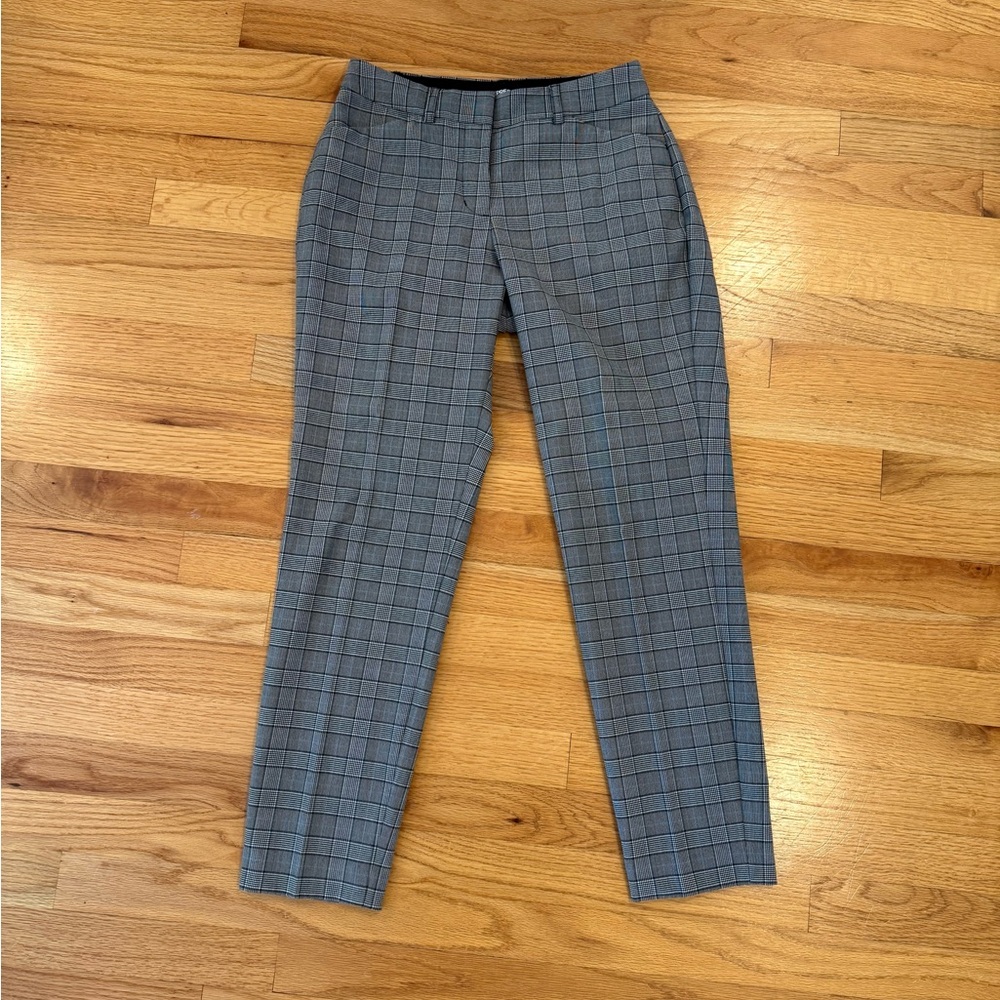 Express Gray Plaid Ankle Pants